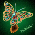 Набор для вышивания бисером ВДОХНОВЕНИЕ на прозрачной основе "Ажурная бабочка 081"